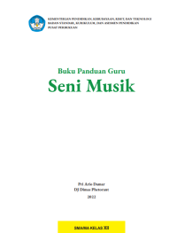 Buku Panduan Guru Seni Musik untuk SMA/MA Kelas XII